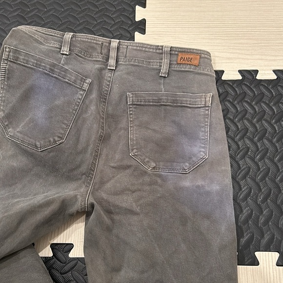 Paige High Rise Hoxton Ankle Skinny Denim in vintage forest night Green woman 27 - Picture 10 of 13